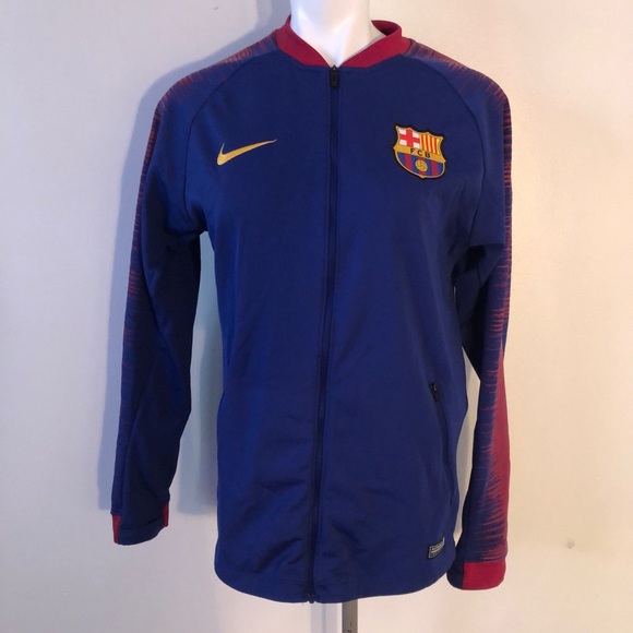 Nike Other - Men's Nike Blue Barcelona 2018/19 Anthem Performance Full-Zip Jacket